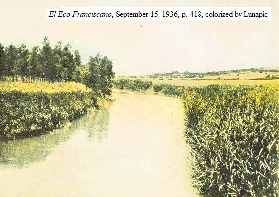 Jordan River on the Syrian borderland