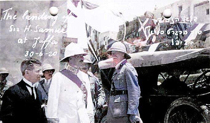 Sir Herbert Samuel in Jaffa (June 30, 1920)