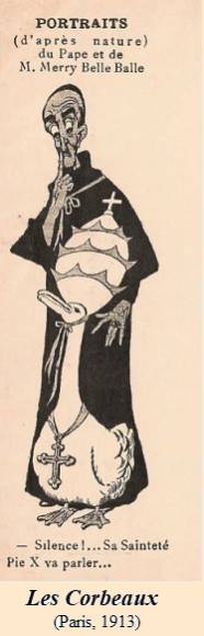 Caricature of Pope Pius X