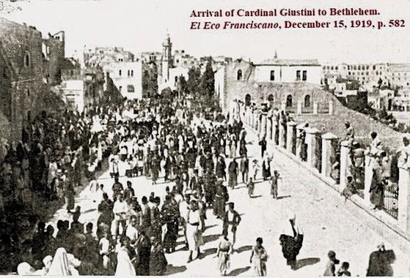 Cardinal Giustini arrives to Bethlehem