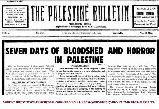 1929 Palestine Bulletin